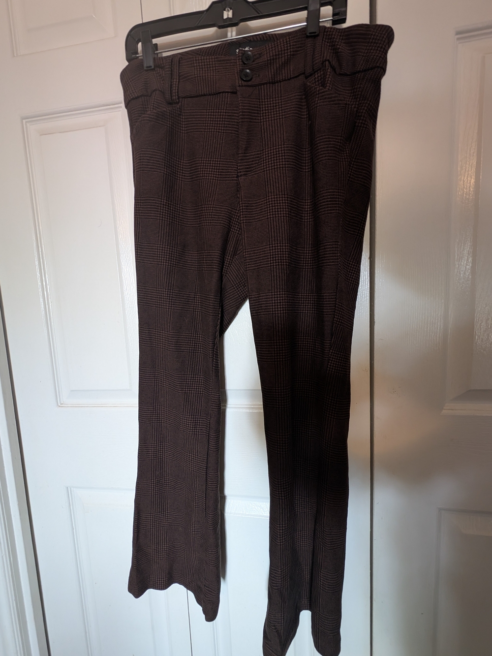 Studio by Torrid Size 1 Brown Plaid Bootcut Career Pants Plus Size